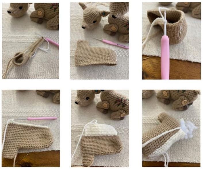 В'язаний олень гачком - покрокова схема амігурумі