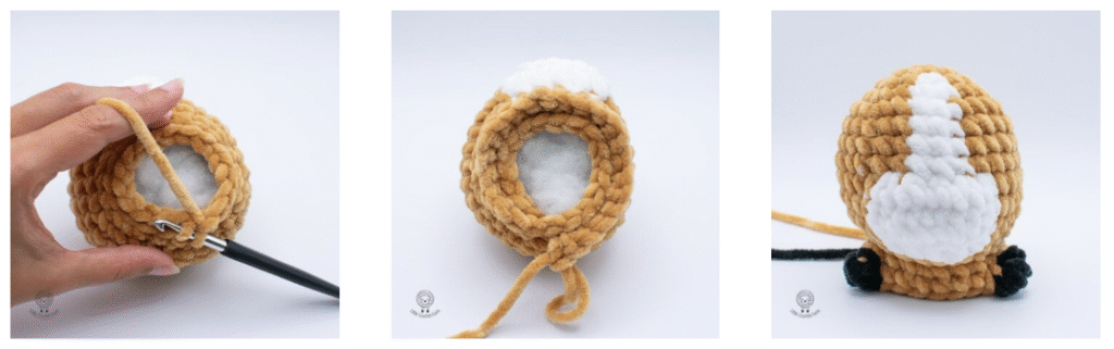 Схема в'язання тіла плюшевого коника