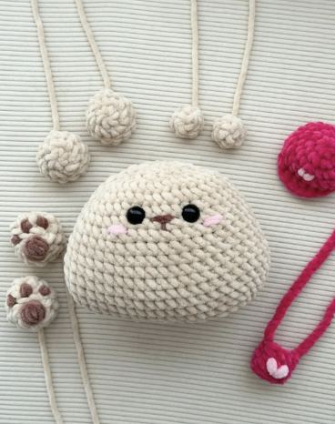 ВЕдмедик Валентин - схема амігурумі - збірка деталей