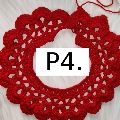 Троянда схема в'зання гачком - рядок 4.2